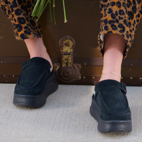Delray Clog Suede - Black - Image 6