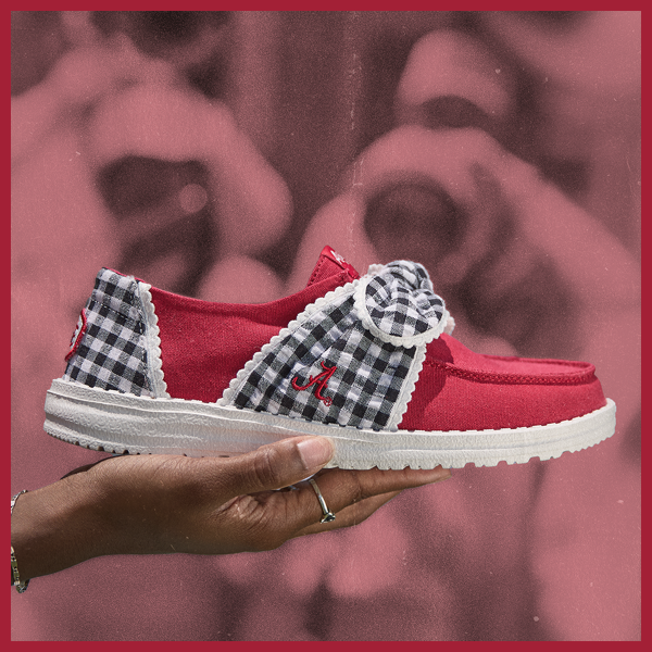 Wendy Bow Alabama Crimson Tide - Crimson/White - Image 2
