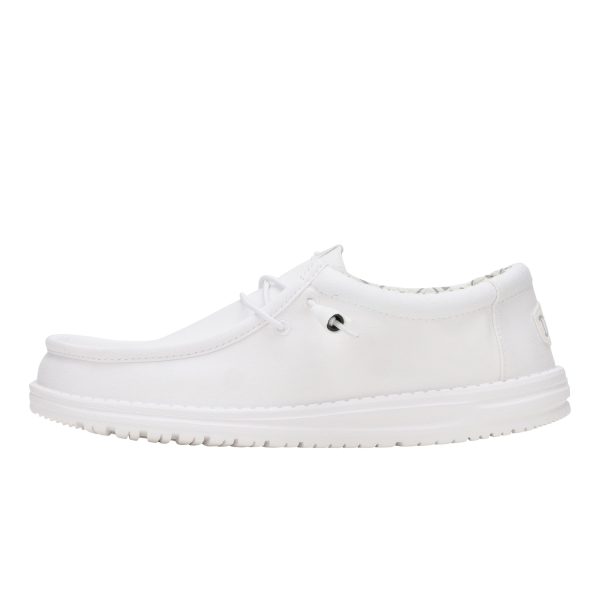 Wally Stretch Canvas Wide C White/White