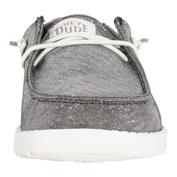 Wendy Metallic Sparkle Wide - Charcoal - Image 4