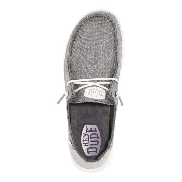 Wendy Metallic Sparkle Wide - Charcoal - Image 6