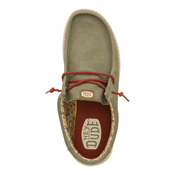 Wally Waxed Canvas Olive - Image 6