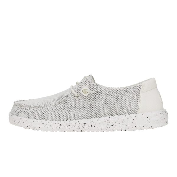 Wendy Stretch Sox Wide C Stone White