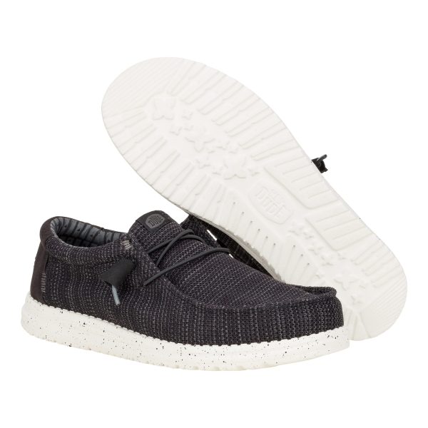 Wally Stretch Sox Wide C Black/White - Image 4