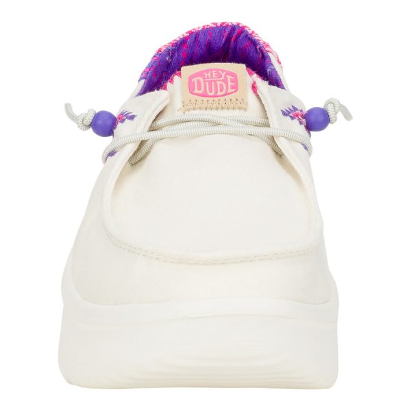 Wendy Peak Chambray Woven C White/Pink - Image 5