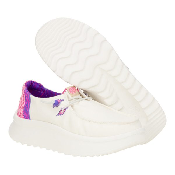 Wendy Peak Chambray Woven C White/Pink - Image 2
