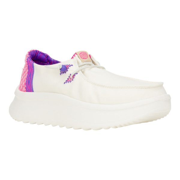Wendy Peak Chambray Woven C White/Pink - Image 6