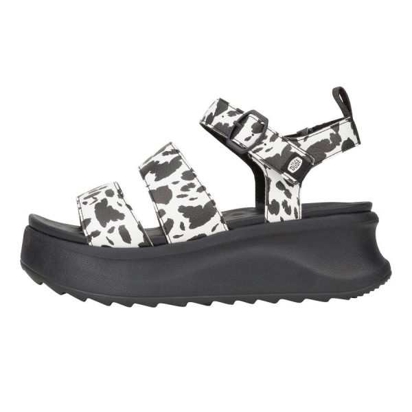Delray Buckle Animal C Black/White