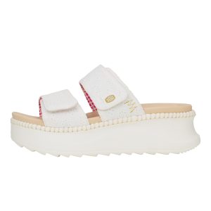 Delray Slide Eyelet C White