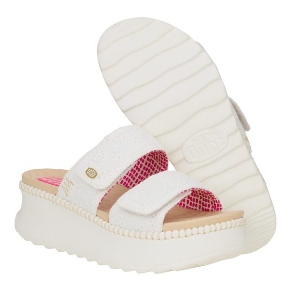 Delray Slide Eyelet C White - Image 3