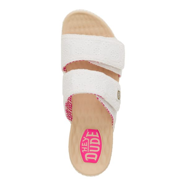 Delray Slide Eyelet C White - Image 6