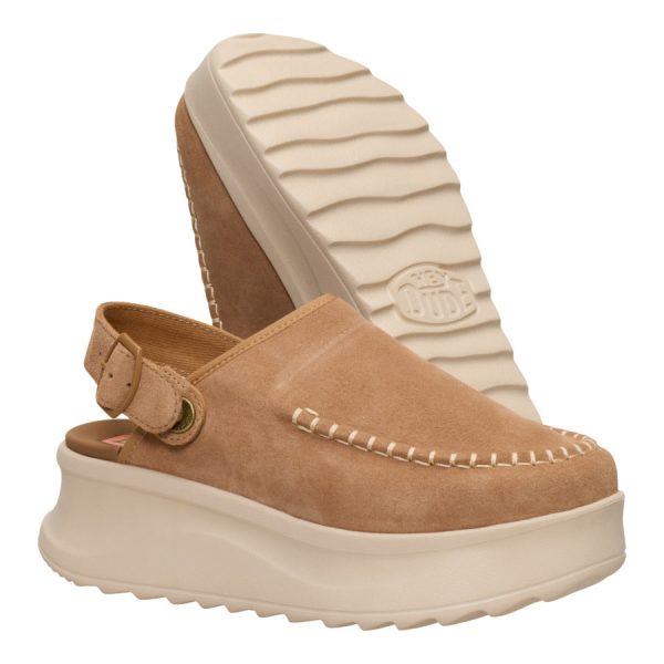 Delray Clog Suede - Tan - Image 4