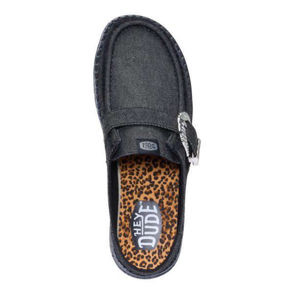 Wendy Slip Buckle Denim - Black/Black - Image 6