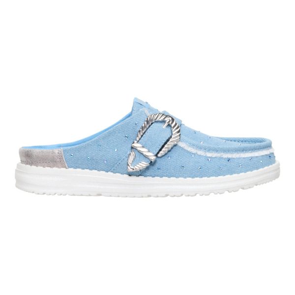 Wendy Slip Buckle Denim - Blue/Multi - Image 8