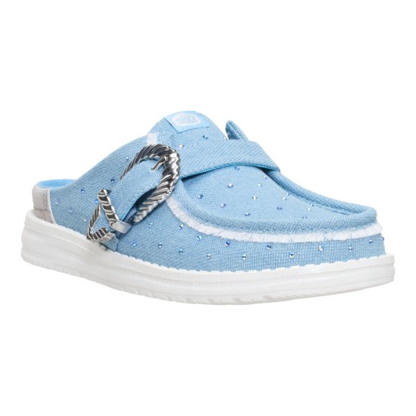 Wendy Slip Buckle Denim - Blue/Multi - Image 7
