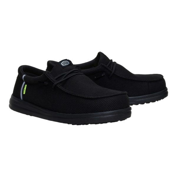 Wally Work Comp Toe Wide - Black/Black - Image 3