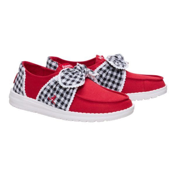 Wendy Bow Alabama Crimson Tide - Crimson/White - Image 3