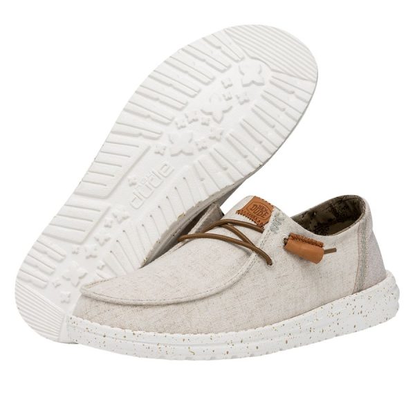 Wendy Washed Canvas - Cream - Image 3